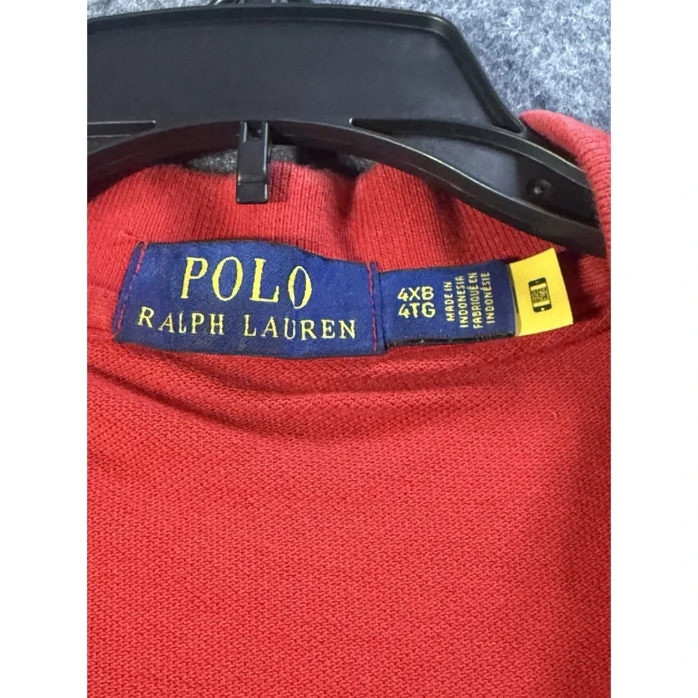 Polo Ralph‎ Lauren Red Short Sleeve Mesh Polo Shirt Size 4XB